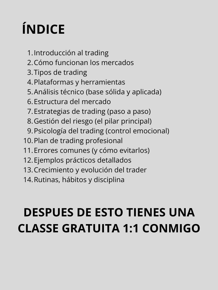 CURSO COMPLETO DE TRADING (Nivel Inicial - Intermedio) ESPAÑOL