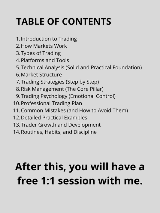 COMPLETE TRADING COURSE (Beginner - Intermediate Level) ENGLISH